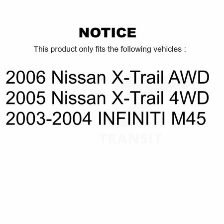 Kugel Rear Wheel Bearing Pair For Infiniti M45 Nissan INFINITI X-Trail K70-101071
